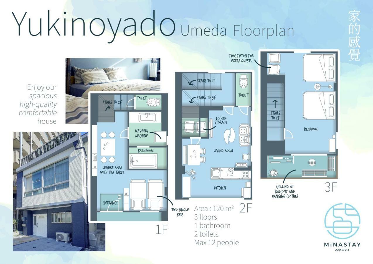 Yukinoyado Umeda Apartamento Osaca Exterior foto